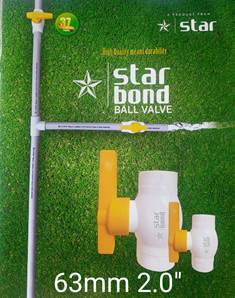R PVC BALL VALVE 63 MM